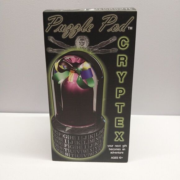Puzzle Pod Cryptex - Brain Teaser And Coin Bank Gift Crack The Code - Picture 1 of 7